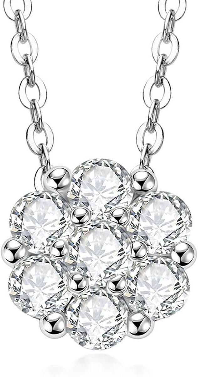 Moissanite snowflake necklace in gold plated silver